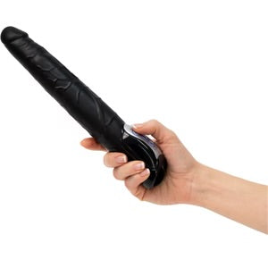 Seven Creations Long John Thrusting Vibrator - 11" - Black