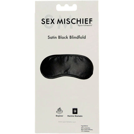 Sex & Mischief - Satin Blindfold - Black