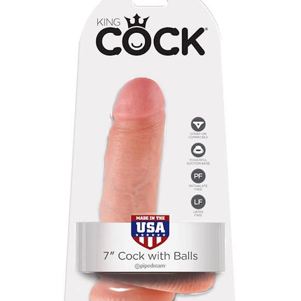 King Cock 7" Dildo with Balls