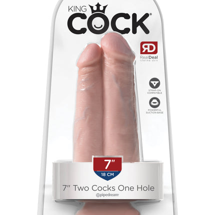 King Cock 7" Two Cocks One Hole